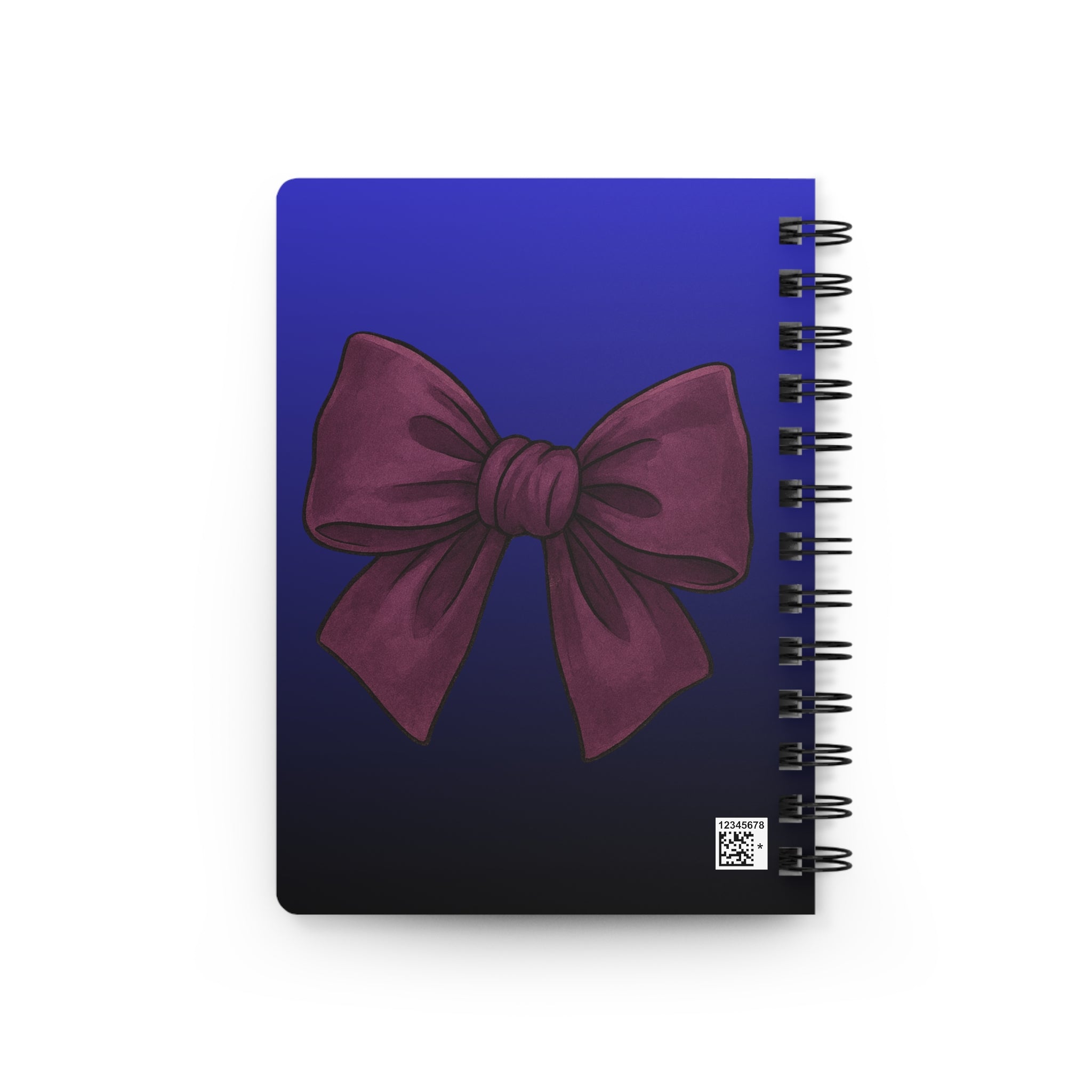 Divine Diva Spiral Journal — Fashionable Bow Portrait Notebook ("Divine Diva")