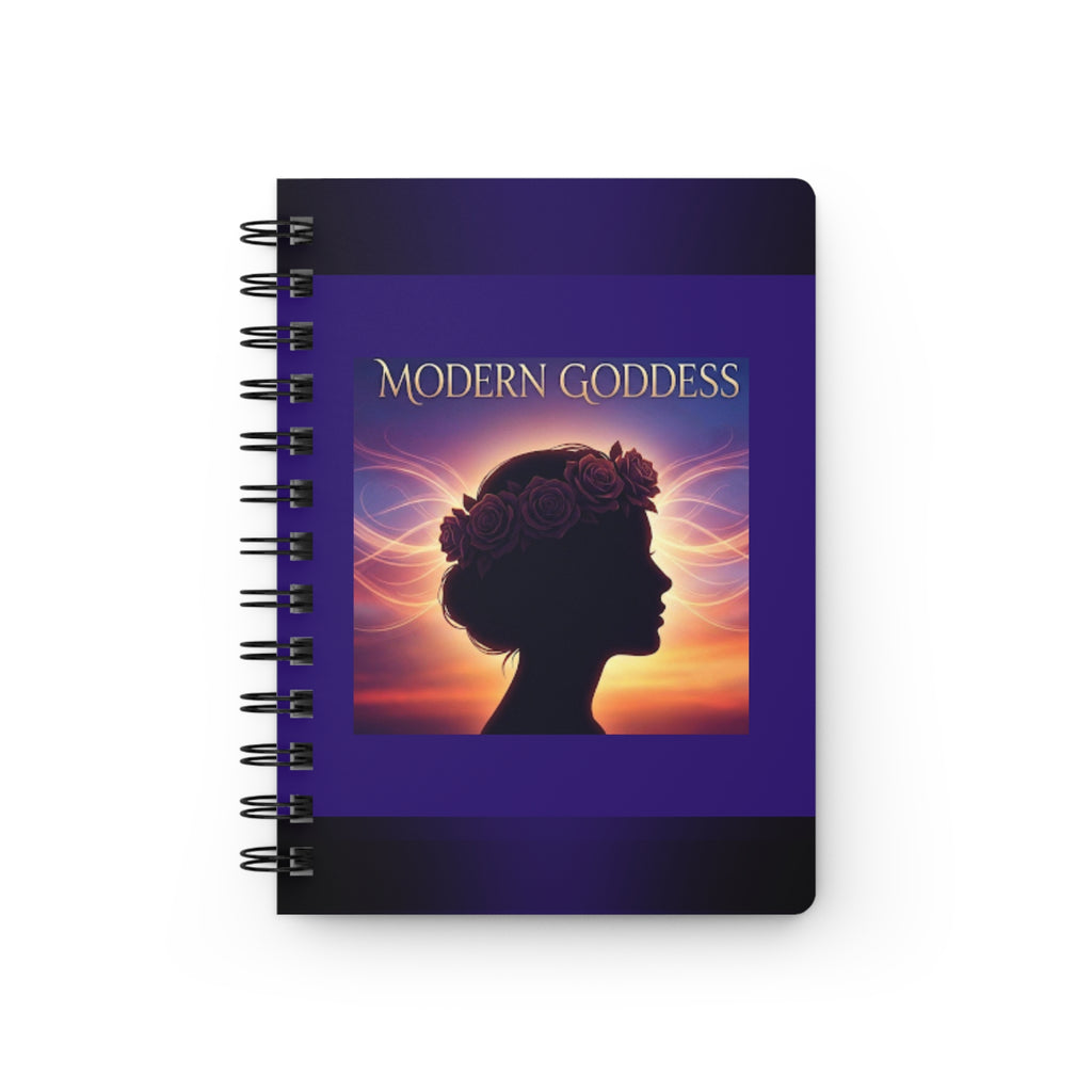 Modern Goddess Spiral Bound Journal — ‘Modern Goddess’ Inspirational Notebook for Notes, Goals & Daily Reflection