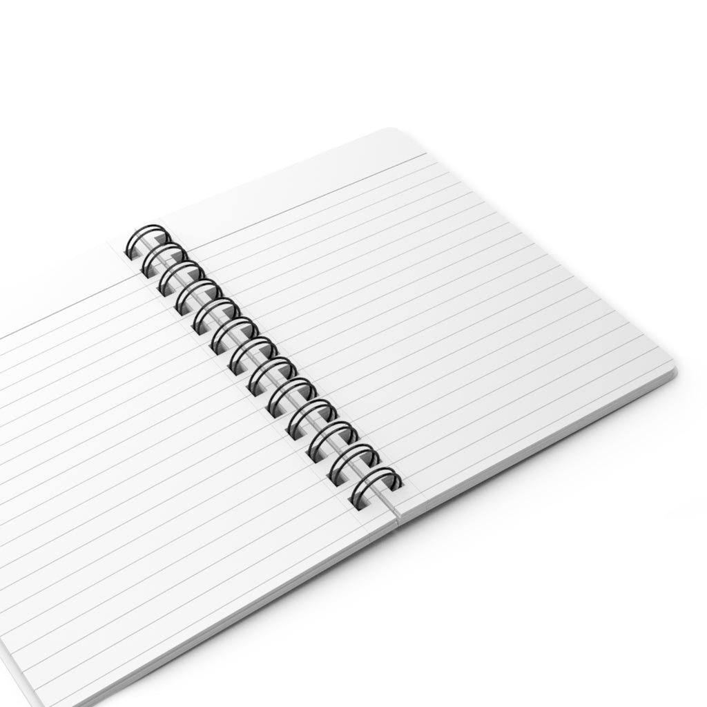 Divine Diva Spiral Journal — Fashionable Bow Portrait Notebook ("Divine Diva")