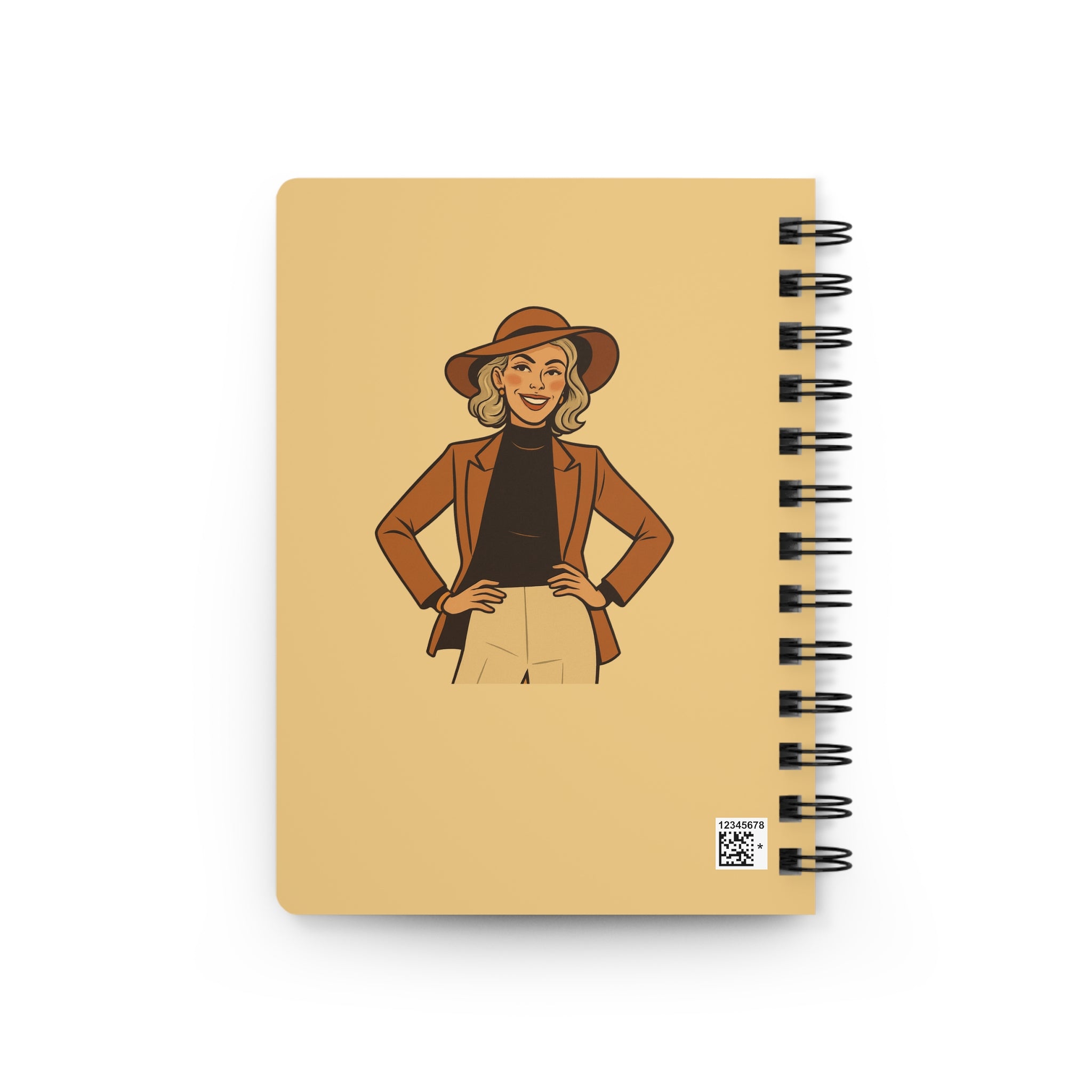Shadows Journal — Cozy Witchy Spiral Notebook with 'Shadows' Illustration