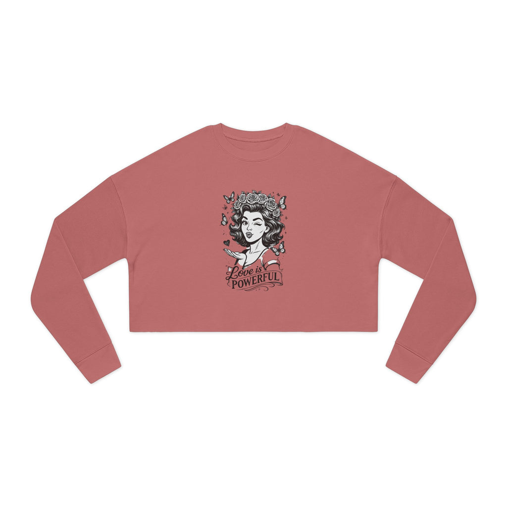 Love is Powerful Cropped Sweatshirt — Crop Top