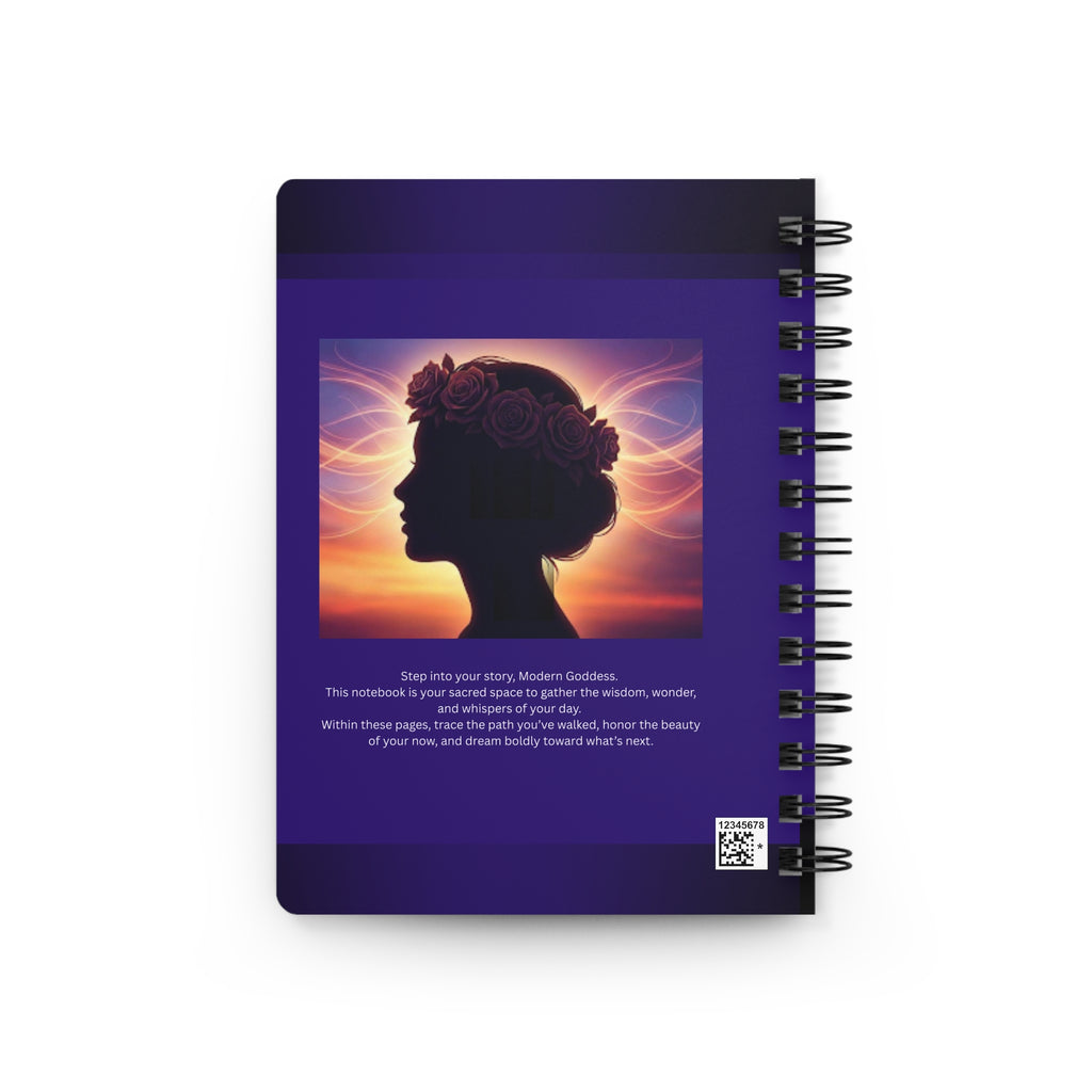 Modern Goddess Spiral Bound Journal — ‘Modern Goddess’ Inspirational Notebook for Notes, Goals & Daily Reflection