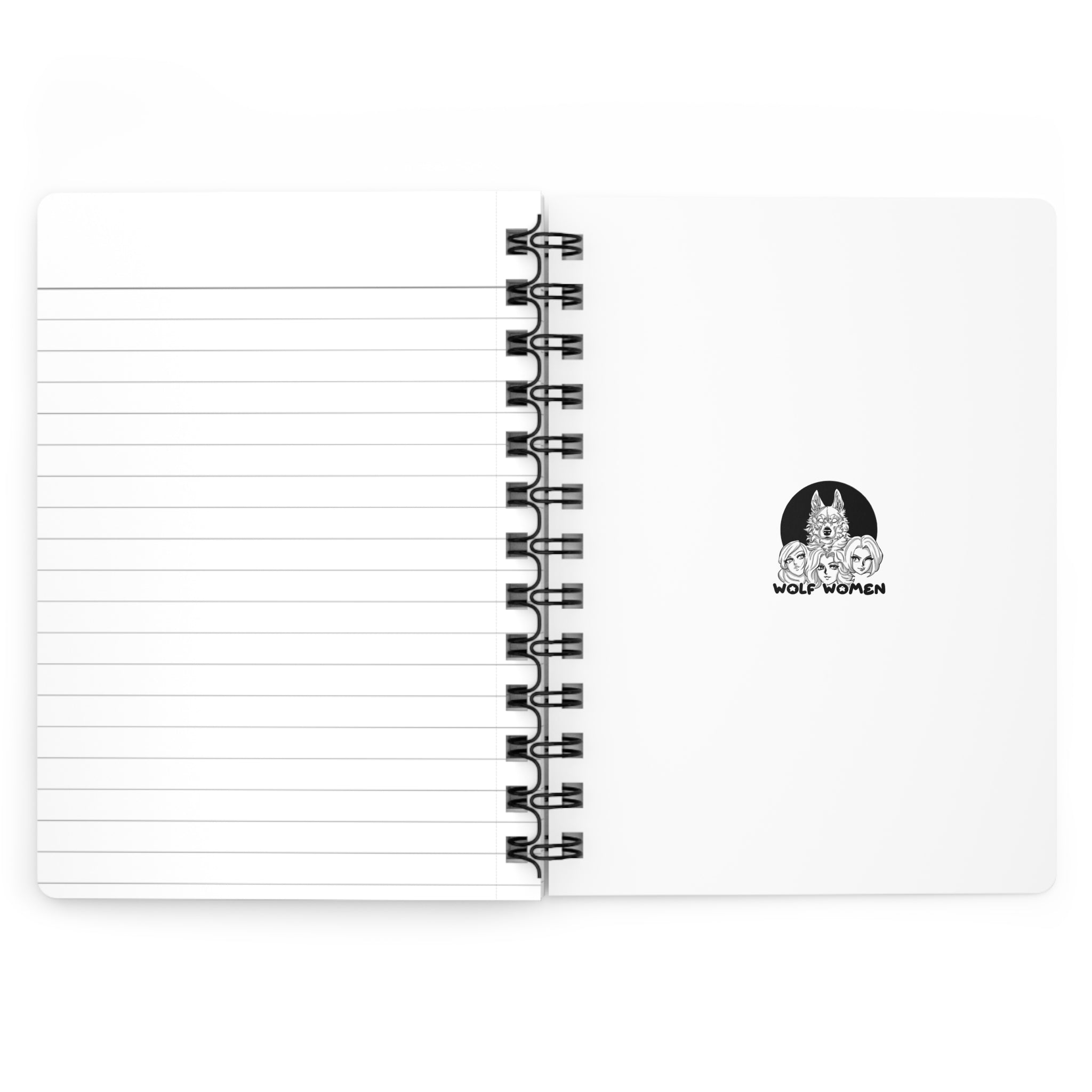 Divine Diva Spiral Journal — Fashionable Bow Portrait Notebook ("Divine Diva")