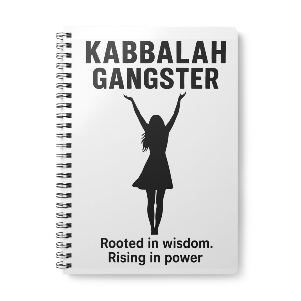 Kabbalah Gangster A5 Wirobound Notebook — "Rooted in Wisdom. Rising in Power." Journal