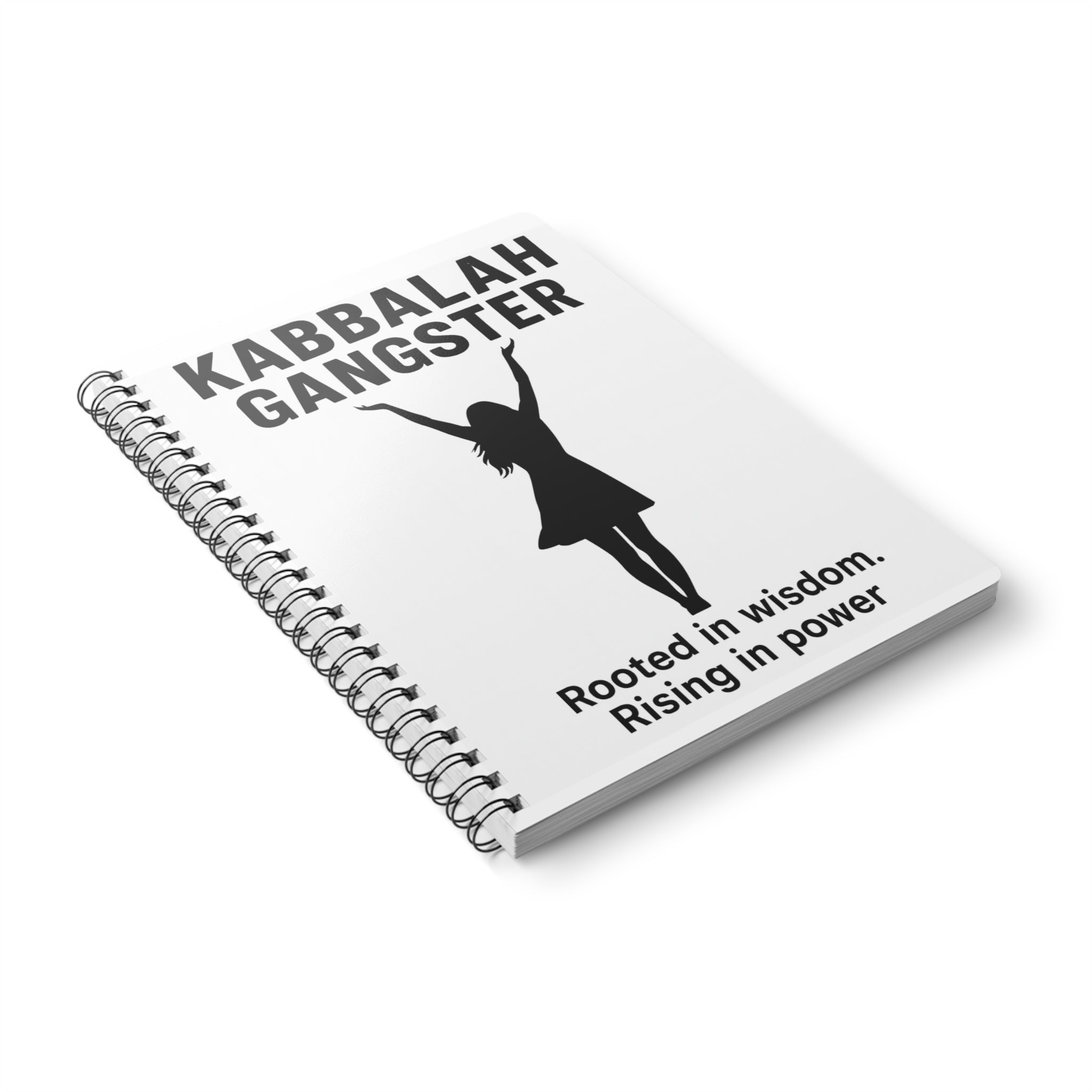 Kabbalah Gangster A5 Wirobound Notebook — "Rooted in Wisdom. Rising in Power." Journal