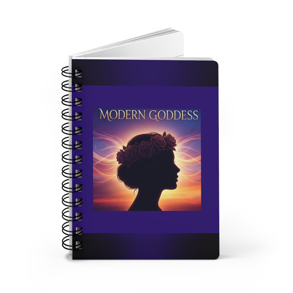 Modern Goddess Spiral Bound Journal — ‘Modern Goddess’ Inspirational Notebook for Notes, Goals & Daily Reflection