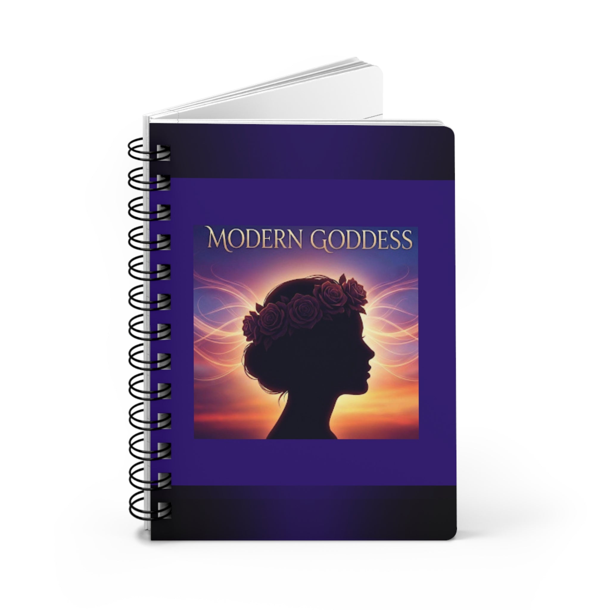 Modern Goddess Spiral Bound Journal — ‘Modern Goddess’ Inspirational Notebook for Notes, Goals & Daily Reflection