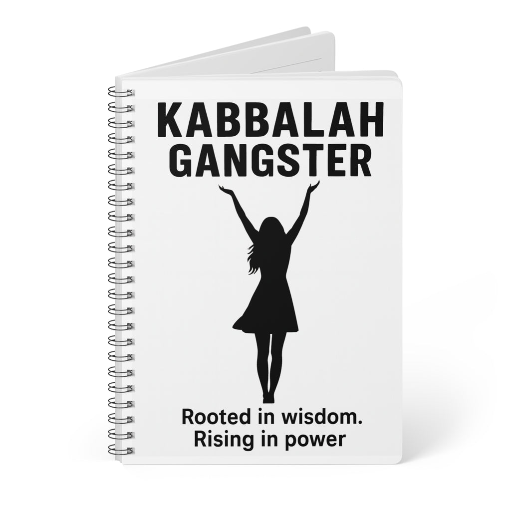 Kabbalah Gangster A5 Wirobound Notebook — "Rooted in Wisdom. Rising in Power." Journal