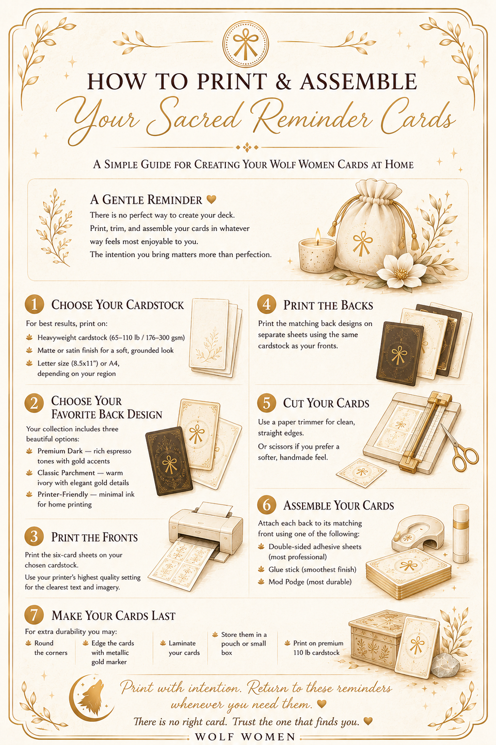 30 Sacred Reminders for Returning to Yourself-Printable Mantra Deck