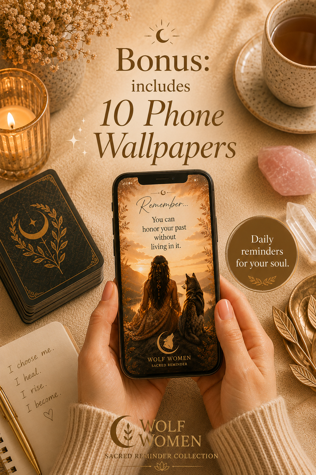 30 Sacred Reminders for Returning to Yourself-Printable Mantra Deck