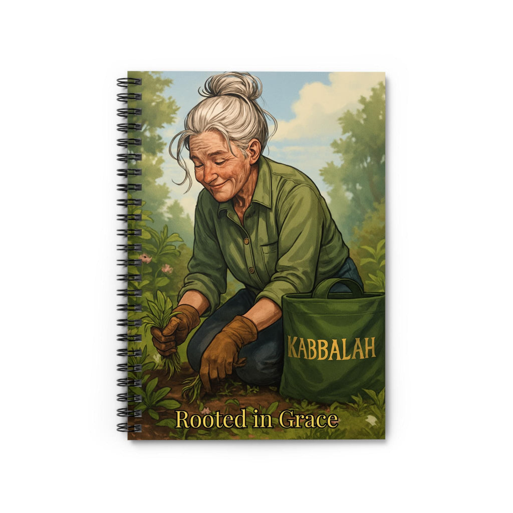 Rooted in Grace Gardener Illustration Notebook | Spiral Ruled Journal